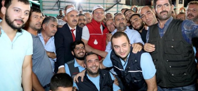 İMAMOĞLU SABAHA KARŞI BALIKÇILARA UĞRADI
