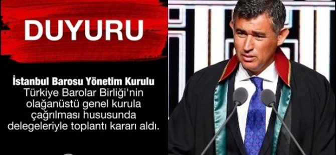 OLAĞANÜSTÜ GENEL KURUL ÇAĞRISI YAPILDI