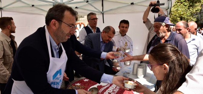 BAŞKAN AHMET CİN'DEN AŞURE İKRAMI
