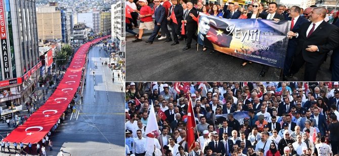 İZMİR'İN DÜŞMAN İŞGALİNDEN KURTULUŞU BÜYÜK COŞKUYLA KUTLANIYOR