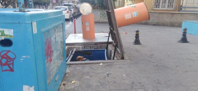 YERALTI ÇÖP KONTEYNIRLARI AFGANLILARA EMANET