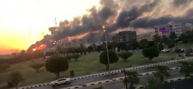 PETROL ÜRETİM TESİSİ DRONE TARAFINDAN VURULDU
