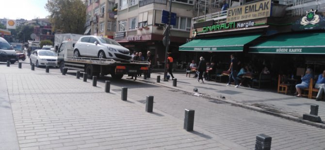 PENDİK SAHİL YOLUNDA MEYDANA GELEN  KAZA KORKUTTU