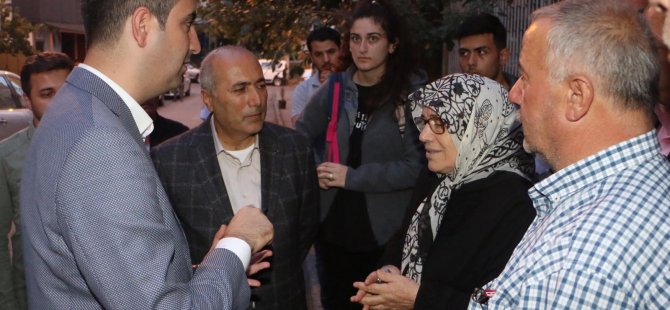 GÖKHAN YÜKSEL RİSKLİ BÖLGELERDEKİ VATANDAŞLARI ZİYARET ETTİ