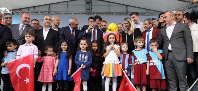EKREM İMAMOĞLU PENDİK'TE KREŞ AÇMA TÖRENİNE KATILDI
