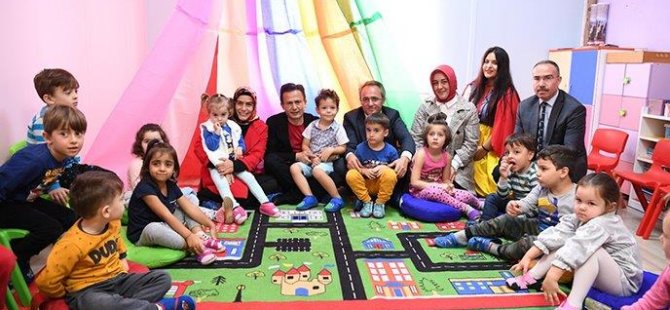 BAŞKAN YAZICI AÇEM'DE ÇOCUKLARLA BİR ARAYA GELDİ