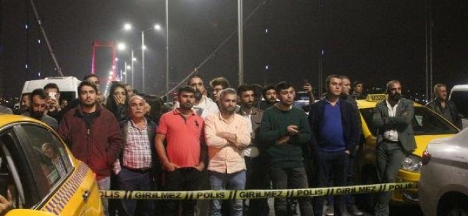 15 TEMMUZ KÖPRÜSÜNÜ EYLEMLE KİLİTLEDİ