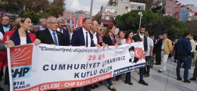CHP KARTAL İLÇE BAŞKANLIĞI CUMHURİYET BAYRAMINI COŞKUYLA KUTLADI