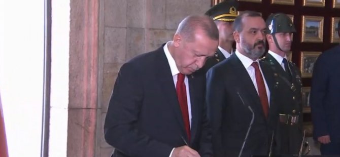 CUMHURBAŞKANI ERDOĞAN ANITKABİR'DE