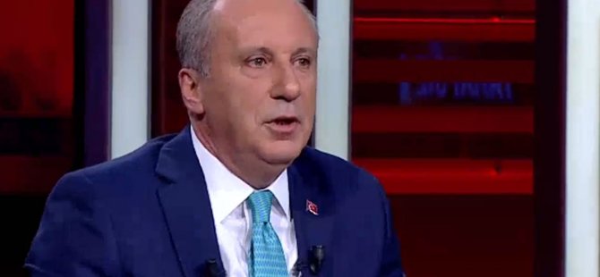 MUHARREM İNCE'DEN ADAYLIK ÇIKIŞI