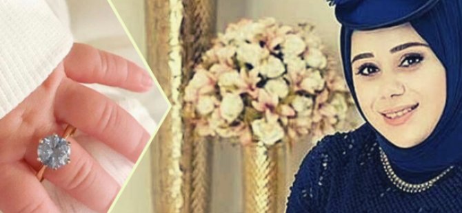 BUNU DA GÖRDÜK! BEBEĞİNE TEK TAŞ YÜZÜK TAKTI