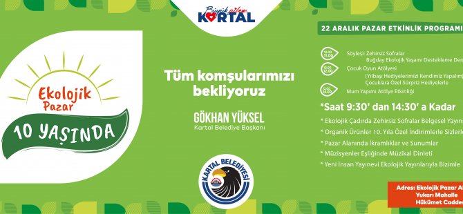 SAĞLIKLI YAŞAM TUTKUNLARI, EKOLOJİK PAZAR’DA BULUŞACAK