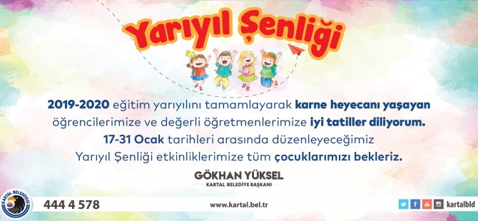 MUHTEŞEM YARI YIL ŞENLİĞİ ÇOCUKLARI BEKLİYOR