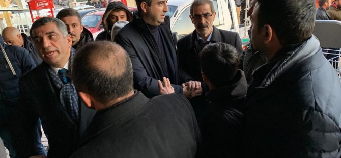 BAŞKAN GÖKHAN YÜKSEL DEPREM BÖLGESİNDE ACILARA ORTAK OLDU