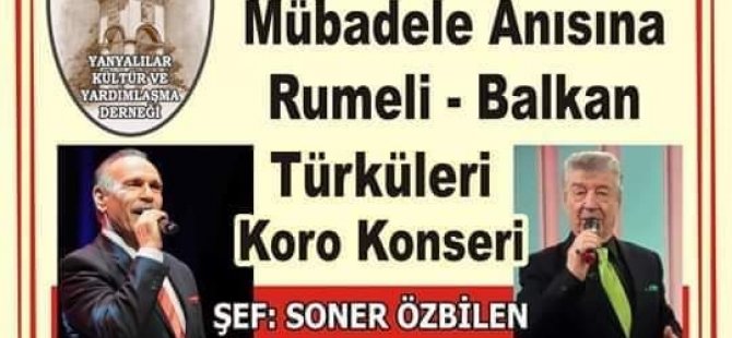 YANYALILAR KÜLTÜR DERNEĞİ'NDEN KONSER DAVETİ