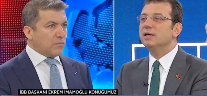 İMAMOĞLU; ''İSTANBUL İÇİN SOKAĞA ÇIKMA YASAĞI İLAN EDİLMELİ''