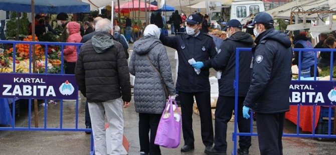 KARTAL BELEDİYESİ'NDEN PAZARLARA ATEŞ ÖLÇERLİ GEÇİŞ