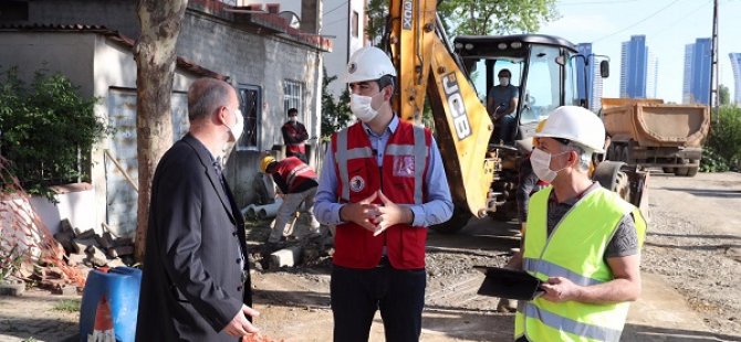 BAŞKAN GÖKHAN YÜKSEL KARTAL'DA İŞ BAŞINDA