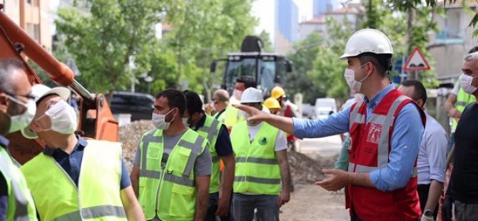 KARTAL'DA ALTYAPI ÇALIŞMALARI  HIZ KESMEDEN SÜRÜYOR