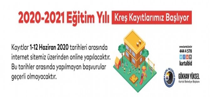 KARTAL BELEDİYESİ'NİN  KREŞ KAYITLARI HAZİRAN'DA BAŞLIYOR