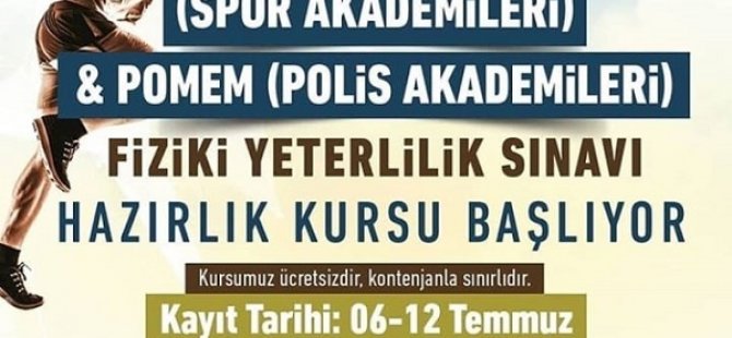 PENDİK BELEDİYESİ  SPOR AKADEMİLERİ  HAZIRLIK KURSLARINI BAŞLATIYOR