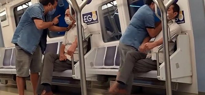 MİLLETÇE DELİRDİK! ANKARA METROSU'NDA ŞARKI SÖYLEYEN YOLCUNUN BOĞAZI SIKILDI