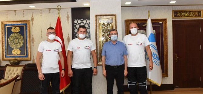 BAŞKAN AHMET CİN BOSNALI GEZGİNLERİ MAKAMINDA AĞIRLADI