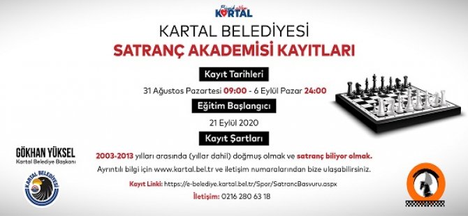 SATRANÇ AKADEMİSİ YENİ ÜYELERİNİ ARIYOR