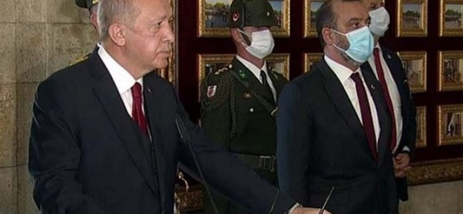 CUMHURBAŞKANI ERDOĞAN 30 AĞUSTOS ZAFER BAYRAMI'NDA ATANIN HUZURUNDA