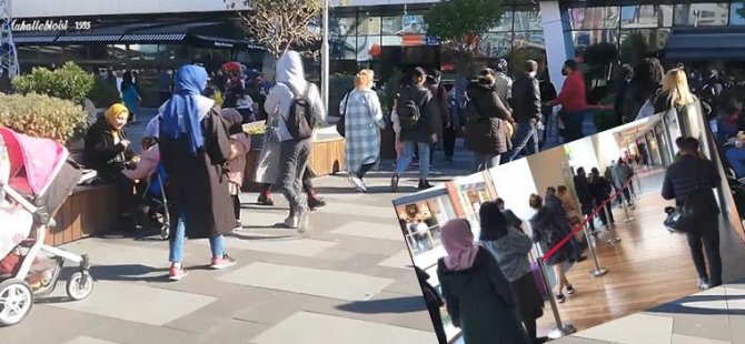 İNDİRİMİ DUYAN AVM'LERE KOŞTU KORANAVİRÜS SALGINI UNUTULDU