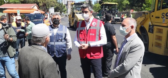 25 YILLIK ALTYAPI SORUNU ÇÖZÜLEN SOĞANLIK'TA ASFALT ÇALIŞMALARI HIZ KAZANDI