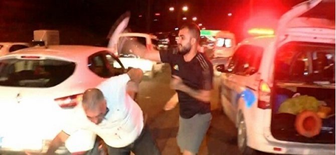 ÜMRANİYE'DE KAZAYA SEBEP OLAN ALKOLLÜ  SÜRÜCÜ TEKME TOKAT DÖVÜLDÜ