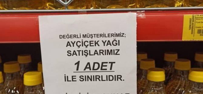 DOLARIN YÜKSELİŞİ SONRASI MARKETLER YAĞ VE ŞEKERE KOTA GETİRDİ