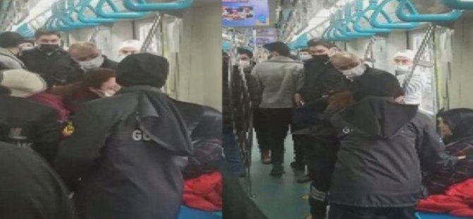 MARMARAY'DA MASKE TAKMAYI REDDEDEN YOLCULAR TRENDEN İNDİRİLDİ