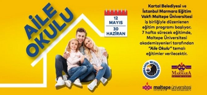 KARTAL BELEDİYESİ ''AİLE OKULU''EĞİTİM SEMİNERİ DÜZENLİYOR