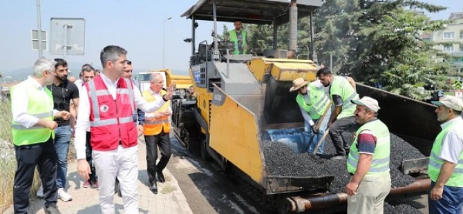 KARTAL'DA SEZONUN İLK ASFALTI DÖKÜLDÜ