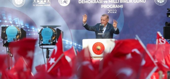 ERDOĞAN;''15 TEMMUZ GECESİ GÖRDÜK Kİ SON SÖZÜ TOP TÜFEK DEĞİL İNANÇ BELİRLER"