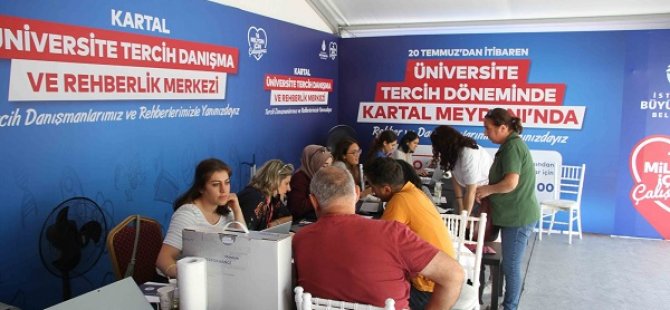 KARTAL BELEDİYESİ LİSE VE ÜNİVERSİTE TERCİHLERİNDE ÖĞRENCİLERİN YANINDA