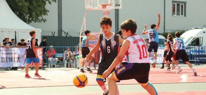 3X3 SOKAK BASKETBOLU TURNUVASI NEFES KESTİ