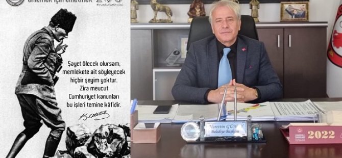 SUSURLUK BELEDİYE BAŞKANI NURETTİN GÜNEY'DEN 10 KASIM MESAJI