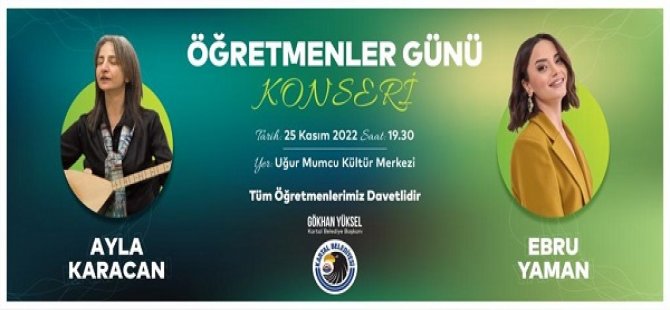 KARTAL BELEDİYESİ'NDEN ÖĞRETMENLER GÜNÜ'NE ÖZEL KONSER