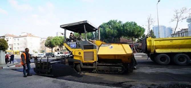 KARTAL'DA ASFALTLAMA ÇALIŞMALARI TÜM HIZIYLA SÜRÜYOR