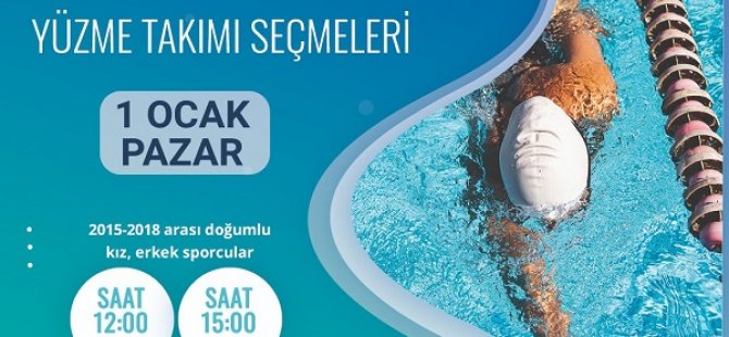 ÜMRANİYE BELEDİYESİ YÜZME TAKIMI SEÇMELERİ BAŞLIYOR