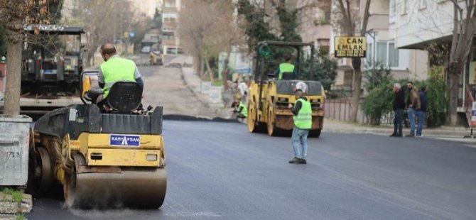 KARTAL'DA ASFALT SERİMİ ÇALIŞMALARI TÜM HIZIYLA SÜRÜYOR