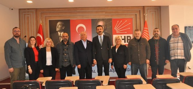 KARTAL GAZETECİLER DERNEĞİ'NDEN CHP KARTAL İLÇE BAŞKANI SÜLEYMAN UZUNOK'A ZİYARET