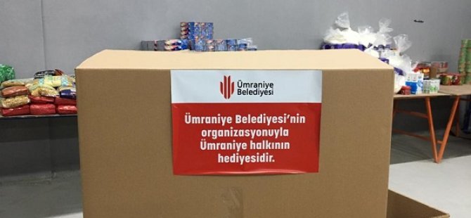 ÜMRANİYE BELEDİYESİ’NDEN KONTEYNER KENT İÇİN “BİR KOLİ DE SİZDEN OLSUN” KAMPANYASI