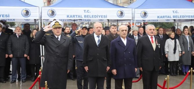 ÇANAKKALE ZAFERİNİN 108. YIL DÖNÜMÜ KARTAL'DA TÖRENLERLE KUTLANDI