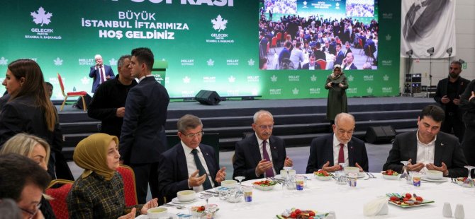 KEMAL KILIÇDAROĞLU GELECEK PARTİSİ'NİN  BÜYÜK İSTANBUL İFTAR PROGRAMINA KATILDI