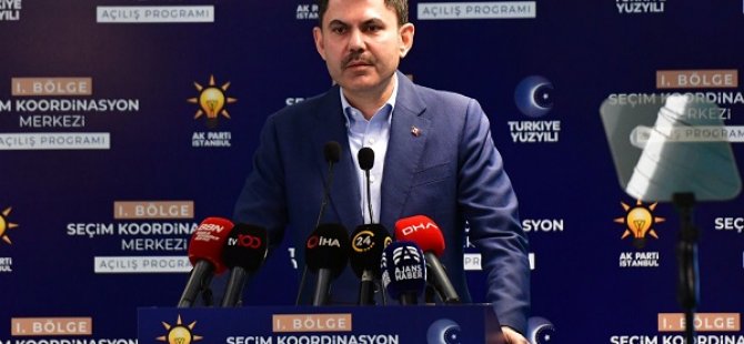 BAKAN MURAT KURUM AK PARTİ 1. BÖLGE SEÇİM KOORDİNASYON MERKEZİNİ AÇTI