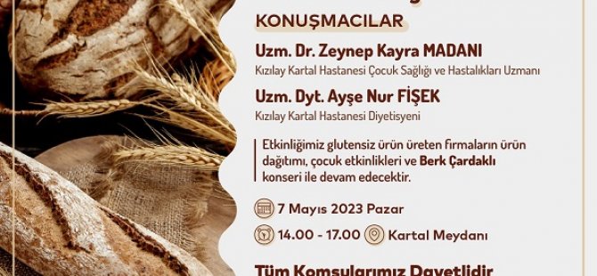 KARTAL BELEDİYESİ'NDEN FARKINDALIK YARATAN ETKİNLİK ''GLÜTENSİZ HAYAT ŞENLİĞİ''